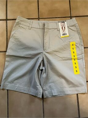 Matty M Light cream Flat Front Chino Shorts
